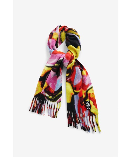 Desigual（デシグアル）の「アーティ マフラー（マフラー・レディース・イエロー・FREE）」の2枚目の写真