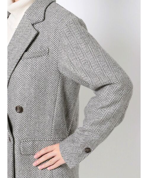 MERCURYDUO（マーキュリーデュオ）の「チェックジャケット（テーラードジャケット・レディース・ライトグレー/その他1・SMALL/MEDIUM）」の14枚目の写真