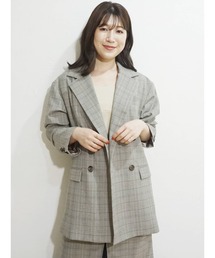 MERCURYDUO | チェックジャケット(テーラードジャケット)