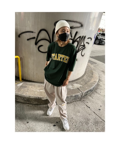 STARTER（スターター）の「STARTER/ロゴプリント半袖Tシャツ（Tシャツ/カットソー・メンズ・ブラック/ホワイト系その他/グリーン/ホワイト・X-LARGE/LARGE/MEDIUM）」の4枚目の写真