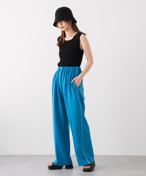 WHIMSIC（ウィムジック）の「【WHIMSIC】パイピングトラックパンツ2（その他パンツ・レディース・パープル/ピンク/ブルー/グリーン・FREE）」の16枚目の写真