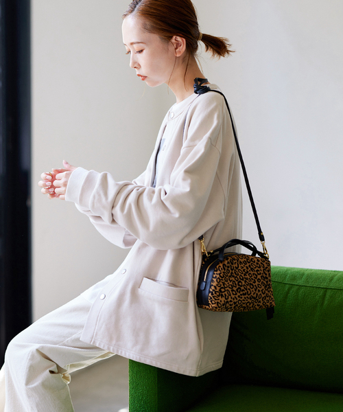 JOURNAL STANDARD(ジャーナルスタンダード)の「■■■スウェットスナップカーディガン(カーディガン/ボレロ・レディース・ブラック/ネイビー/レッド/ホワイト×ホワイト・FREE)」の10枚目の写真