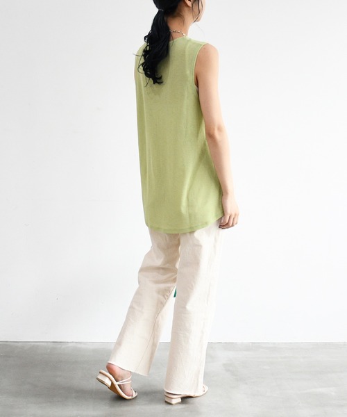 sango（sango）の「センターメロウシアータンクトップ（タンクトップ・レディース・オフホワイト/グリーン/ブラック・FREE）」の20枚目の写真