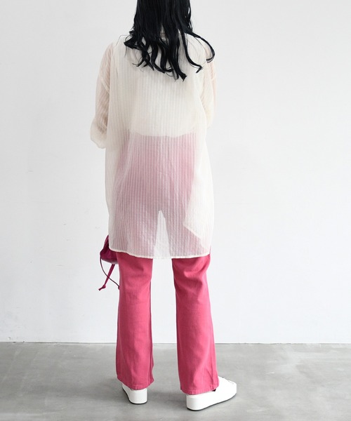 sango（sango）の「センターメロウシアータンクトップ（タンクトップ・レディース・オフホワイト/グリーン/ブラック・FREE）」の22枚目の写真