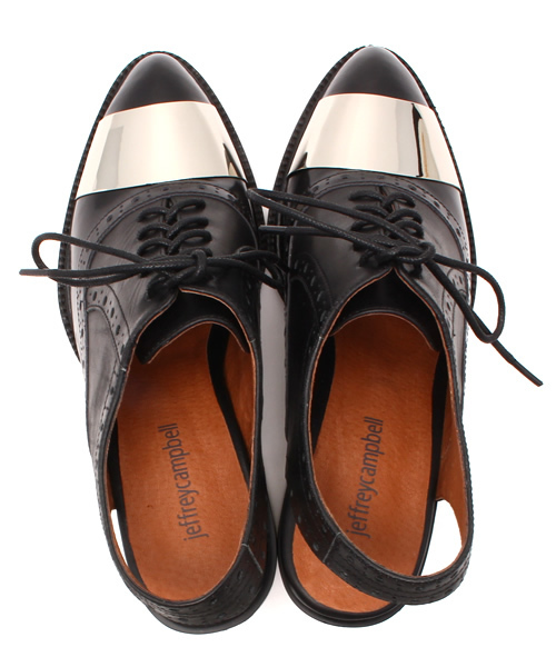 Jeffrey Campbell（ジェフリーキャンベル）の「プレート入りマニッシュシューズ（その他シューズ・レディース・ホワイト/ブラック・38/36/37/39）」の10枚目の写真