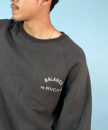 【ZOZOTOWN限定】RVCA/ルーカ オーバーサイズ トレーナー/クルーネック ラグランスリーブ/アニマル柄 トラ柄/バックプリントスウェット BC042-037