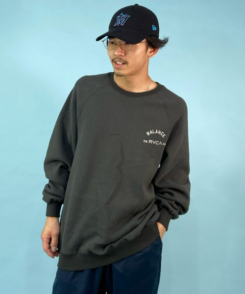 RVCA（ルーカ）の「【ZOZOTOWN限定】RVCA/ルーカ オーバーサイズ トレーナー/クルーネック ラグランスリーブ/アニマル柄 トラ柄/バックプリントスウェット BC042-037（スウェット・メンズ・グリーン/ブラック/ホワイト・M/L/S）」の12枚目の写真