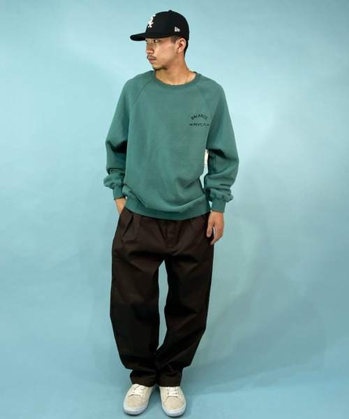 RVCA（ルーカ）の「【ZOZOTOWN限定】RVCA/ルーカ オーバーサイズ トレーナー/クルーネック ラグランスリーブ/アニマル柄 トラ柄/バックプリントスウェット BC042-037（スウェット・メンズ・グリーン/ブラック/ホワイト・M/L/S）」の20枚目の写真