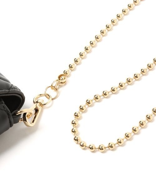 mysty woman（ミスティウーマン）の「キルティングチェーンBAG 157060（ショルダーバッグ・レディース・アイボリー/ブラック/イエロー・FREE）」の15枚目の写真