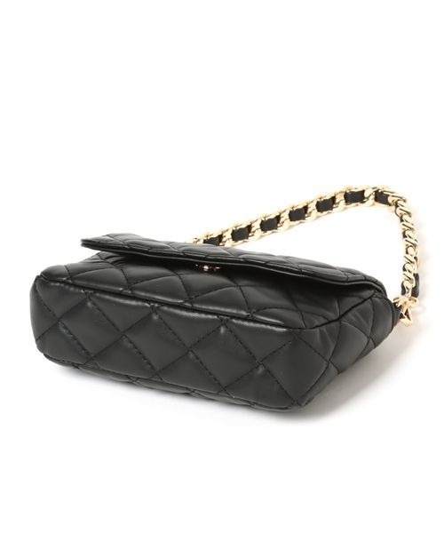 mysty woman（ミスティウーマン）の「キルティングチェーンBAG 157060（ショルダーバッグ・レディース・アイボリー/ブラック/イエロー・FREE）」の14枚目の写真