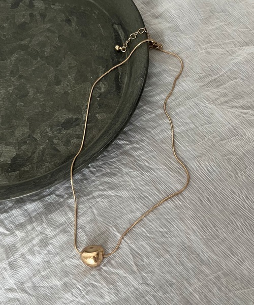 Riberry（リベリー）の「【ニッケルフリー】　ビーンズネックレス（ネックレス・レディース・シルバー/ゴールド・FREE）」の2枚目の写真