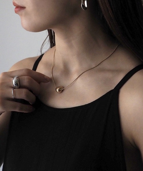 Riberry（リベリー）の「【ニッケルフリー】　ビーンズネックレス（ネックレス・レディース・シルバー/ゴールド・FREE）」の7枚目の写真