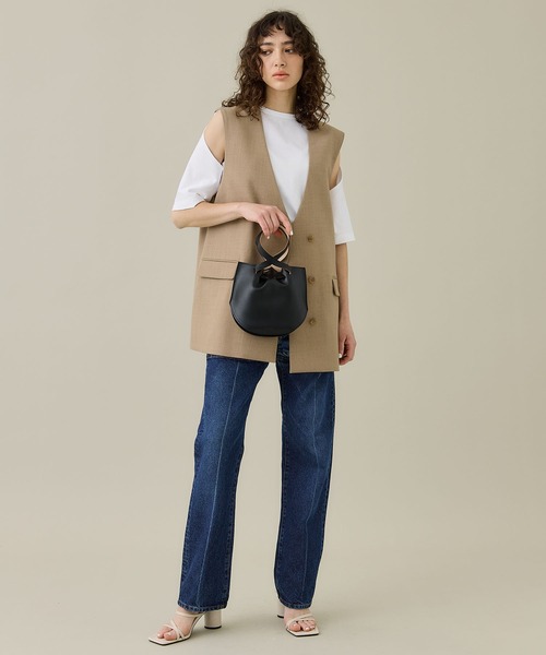 MARROW（マロウ）の「【MARROW/(マロー)】ミニカーブ MR-17003（ハンドバッグ・レディース・ブラック/ブラウン・FREE）」の13枚目の写真