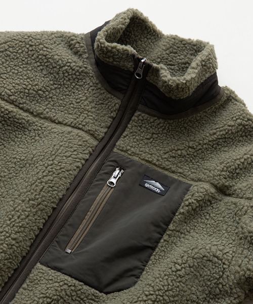 OUTDOOR PRODUCTS（アウトドアプロダクツ）の「【OUTDOOR PRODUCTS/アウトドアプロダクツ】防風ボアスタンドカラ―ブルゾン ボアフリースジャケット　モコモコ（ブルゾン・メンズ・アイボリー/カーキ/ダークベージュ/ネイビー/ホワイト系その他2/ホワイト系その他/ブラック・SMALL/MEDIUM/LARGE/X-LARGE）」の19枚目の写真