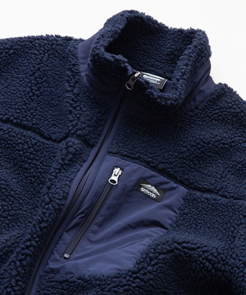 OUTDOOR PRODUCTS（アウトドアプロダクツ）の「【OUTDOOR PRODUCTS/アウトドアプロダクツ】防風ボアスタンドカラ―ブルゾン ボアフリースジャケット　モコモコ（ブルゾン・メンズ・アイボリー/カーキ/ダークベージュ/ネイビー/ホワイト系その他2/ホワイト系その他/ブラック・SMALL/MEDIUM/LARGE/X-LARGE）」の21枚目の写真