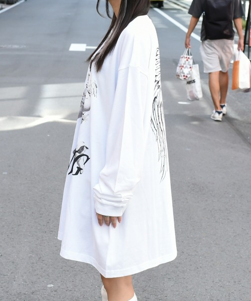 トラバストーキョー 天使 半袖ロングTシャツ フリーサイズ 男女兼用 TRAVAS TOKYO（トラバス トウキョウ）の「『TRAVAS TOKYO