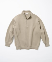 FREAK'S STORE | FREAK'S STORE/フリークスストア 【洗えるニット】畔編み ハーフジップニット プルオーバー(ニット/セーター)