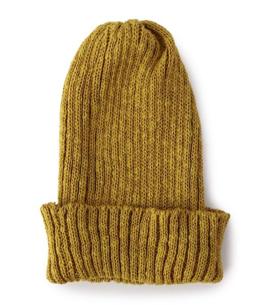 green label relaxing(グリーンレーベルリラクシング)の「HIGHLAND L/C BOB キャップ tvl001 tvl009 ◆(ニットキャップ/ビーニー・メンズ・ホワイト/ブラック/ベージュ/レッド/イエロー/ロイヤルブルー/ネイビー・フリー)」の6枚目の写真