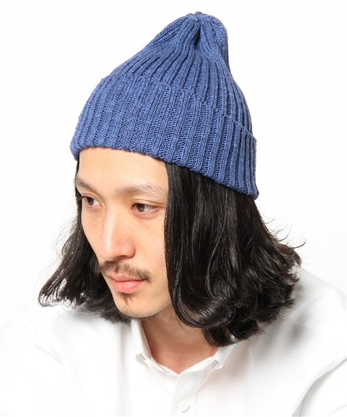 green label relaxing(グリーンレーベルリラクシング)の「HIGHLAND L/C BOB キャップ tvl001 tvl009 ◆(ニットキャップ/ビーニー・メンズ・ホワイト/ブラック/ベージュ/レッド/イエロー/ロイヤルブルー/ネイビー・フリー)」の8枚目の写真