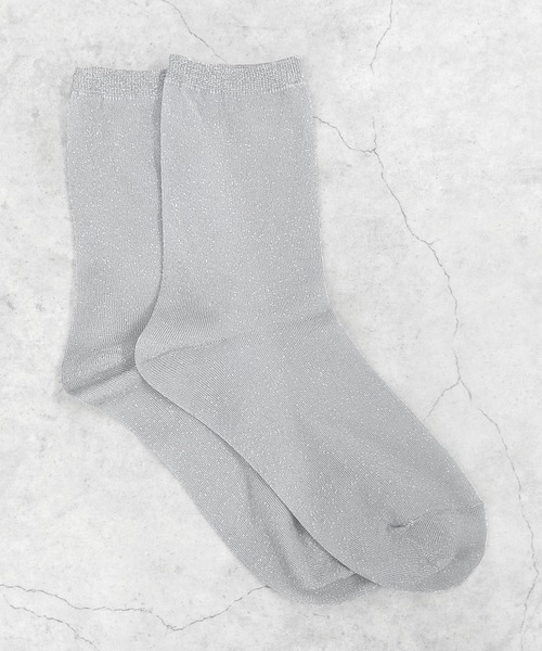 minia（ミニア）の「ラメソックス（ソックス/靴下・レディース・シルバー/ベージュ/ブラック・FREE）」の11枚目の写真