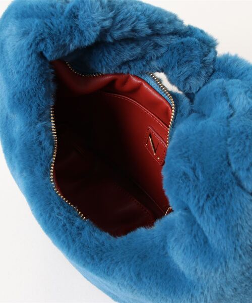 N.（N. Natural Beauty Basic）（エヌエヌナチュラルビューティーベーシック）の「【松井愛莉さん着用】◆ファートートバッグ（トートバッグ・レディース・ブラウン/ブルー・ﾌﾘ-）」の12枚目の写真