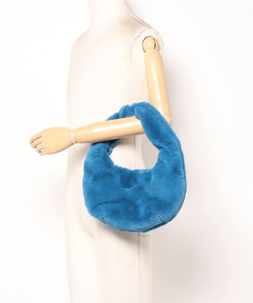 N.（N. Natural Beauty Basic）（エヌエヌナチュラルビューティーベーシック）の「【松井愛莉さん着用】◆ファートートバッグ（トートバッグ・レディース・ブラウン/ブルー・ﾌﾘ-）」の18枚目の写真