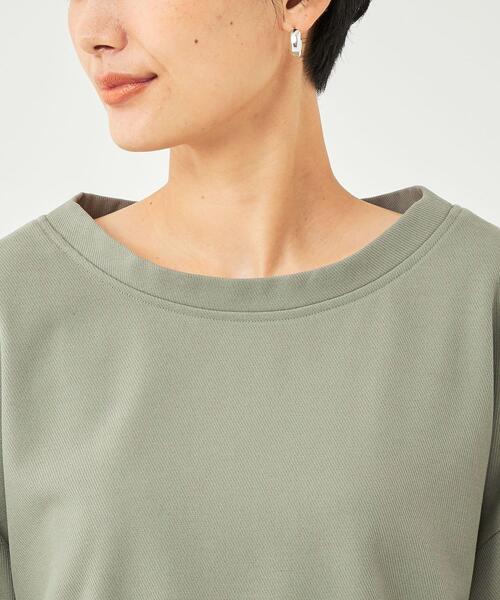 green label relaxing（グリーンレーベルリラクシング）の「オルマイプルオーバー 裏起毛 -マシンウォッシャブル・ストレッチ・防シワ・帯電防止-（その他トップス・レディース・ホワイト/その他1/その他2/ブラック/オリーブ・FREE）」の15枚目の写真