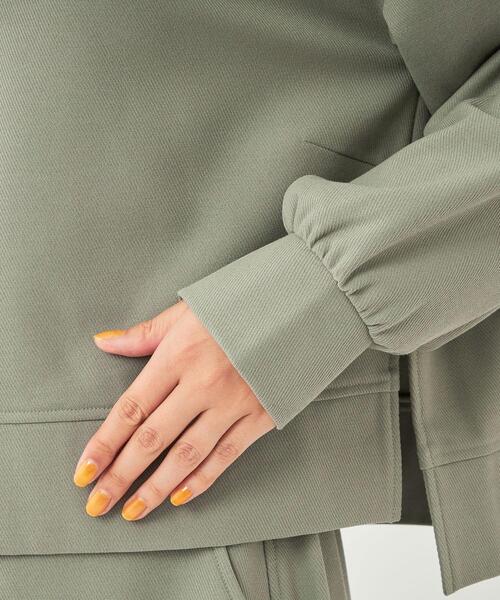 green label relaxing（グリーンレーベルリラクシング）の「オルマイプルオーバー 裏起毛 -マシンウォッシャブル・ストレッチ・防シワ・帯電防止-（その他トップス・レディース・ホワイト/その他1/その他2/ブラック/オリーブ・FREE）」の16枚目の写真