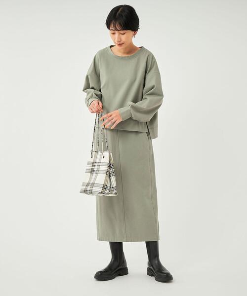 green label relaxing（グリーンレーベルリラクシング）の「オルマイプルオーバー 裏起毛 -マシンウォッシャブル・ストレッチ・防シワ・帯電防止-（その他トップス・レディース・ホワイト/その他1/その他2/ブラック/オリーブ・FREE）」の21枚目の写真