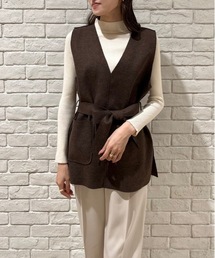 NOMAE | フェイクウールウエストマークベスト(ニット/セーター)