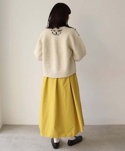 bulle de savon(ビュルデサボン)の「《染め替え》製品染めBasic Stand coller ワンピース(シャツワンピース・レディース・イエロー/ブルー・FREE)」の10枚目の写真