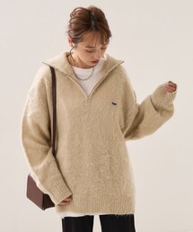 FREAK'S STORE | TOWN CRAFT × FREAK'S STORE/タウンクラフト the FOXカラーモヘヤタッチハーフジップニット(ニット/セーター)