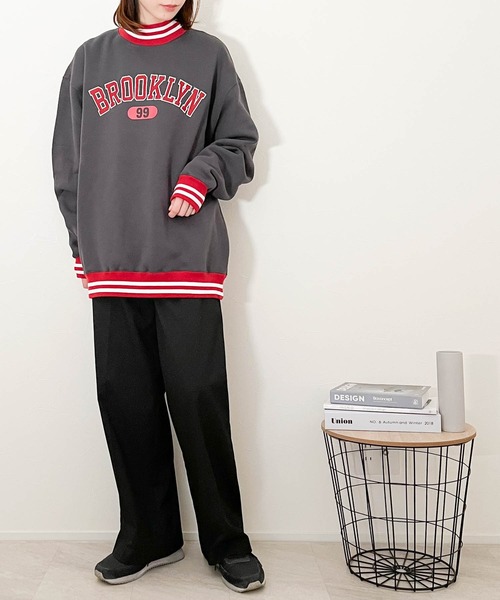 裏起毛ハーフZIPプルパーカー（スウェット）｜Ritzy（リッツィー）