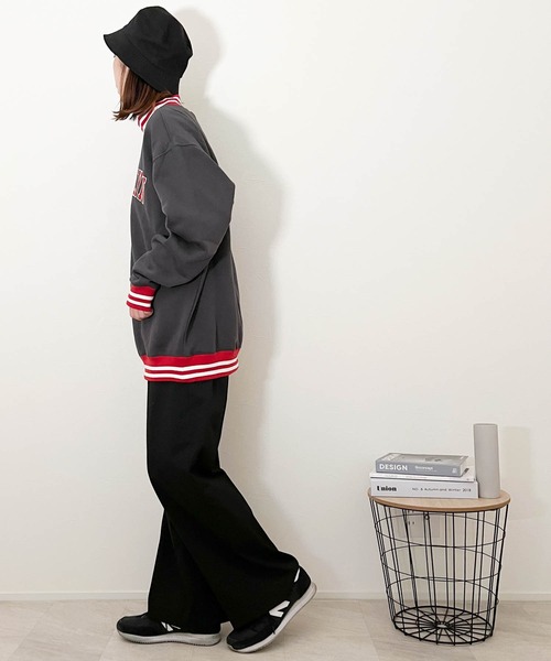 裏起毛ハーフZIPプルパーカー（スウェット）｜Ritzy（リッツィー）