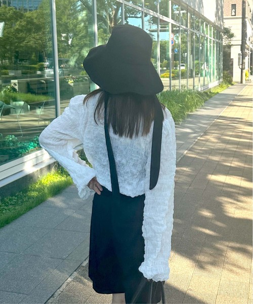 Isn't She?(イズントシー)の「クリンクルプルオーバー(Tシャツ/カットソー・レディース・アイボリー/ホワイト・FREE)」の8枚目の写真