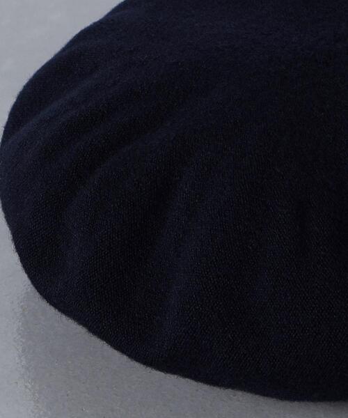 UNITED ARROWS(ユナイテッドアローズ)の「ニット ベレー(ハンチング/ベレー帽・レディース・ブラック/ネイビー・FREE)」の7枚目の写真