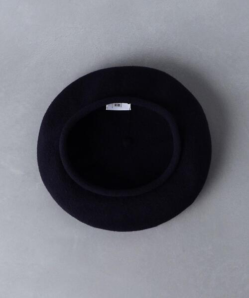 UNITED ARROWS(ユナイテッドアローズ)の「ニット ベレー(ハンチング/ベレー帽・レディース・ブラック/ネイビー・FREE)」の8枚目の写真