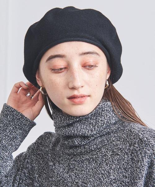 UNITED ARROWS(ユナイテッドアローズ)の「ニット ベレー(ハンチング/ベレー帽・レディース・ブラック/ネイビー・FREE)」の13枚目の写真