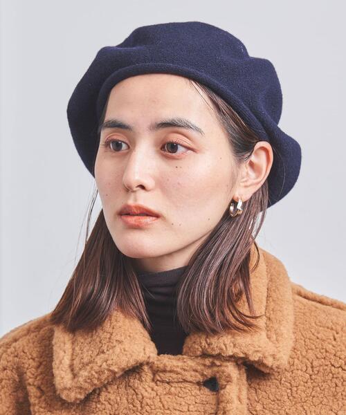UNITED ARROWS(ユナイテッドアローズ)の「ニット ベレー(ハンチング/ベレー帽・レディース・ブラック/ネイビー・FREE)」の14枚目の写真