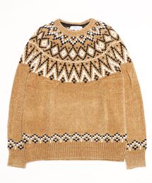 Salong hameu | 求心柄モールニットプルオーバー(ニット/セーター)