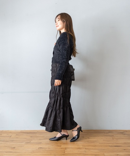 SESTO(セスト)の「かかとが踏める2Way!ビジューバックルポインテッドトゥキトゥンヒールメリージェーンパンプス(パンプス・レディース・ブラック/アイボリー/ピンクベージュ・22.5cm/23.0cm/23.5cm/24.0cm/24.5cm/25.0cm)」の22枚目の写真