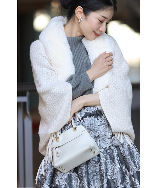 毎日オシャレと褒められたい 上品ファーボレロ（カーディガン/ボレロ