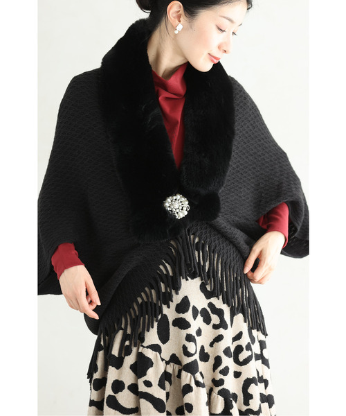 毎日オシャレと褒められたい 上品ファーボレロ（カーディガン/ボレロ