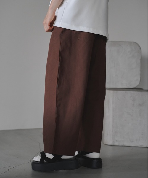 neez.（ニーズ）の「ツイルカラーワイドパンツ（その他パンツ・メンズ・テラコッタ/グリーン/ナチュラル/ブラウン・MEDIUM/LARGE/SMALL）」の12枚目の写真