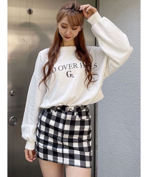 GYDA（ジェイダ）の「サイドレースアップ カラースカートライクショートパンツ（スカート・レディース・ブラック/その他1・SMALL/MEDIUM）」の10枚目の写真