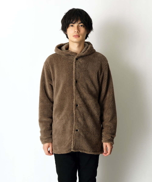MK MICHEL KLEIN HOMME （エムケーミッシェルクランオム）の「ボアロングパーカー（パーカー・メンズ・ブラック/モカ・46/51/48）」の5枚目の写真