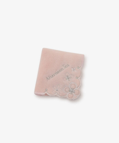 Afternoon Tea(アフタヌーンティー)の「フラワージュエリーミニミニタオル(ハンカチ/ハンドタオル・レディース・イエロー/パープル/ライトグリーン/ピンク/ブルー/ホワイト・ONE SIZE)」の6枚目の写真