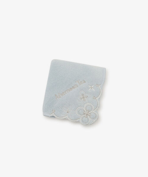 Afternoon Tea(アフタヌーンティー)の「フラワージュエリーミニミニタオル(ハンカチ/ハンドタオル・レディース・イエロー/パープル/ライトグリーン/ピンク/ブルー/ホワイト・ONE SIZE)」の3枚目の写真