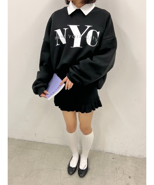 PHILLY（フィリー）の「フリルニットショートパンツ（その他パンツ・レディース・ブラック/アイボリー・FREE）」の12枚目の写真