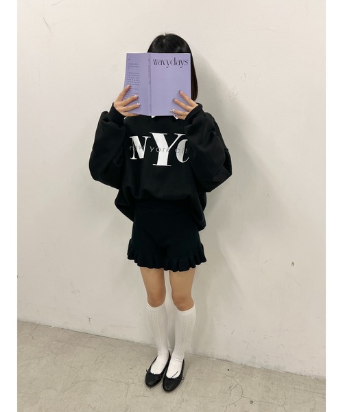 PHILLY（フィリー）の「フリルニットショートパンツ（その他パンツ・レディース・ブラック/アイボリー・FREE）」の13枚目の写真